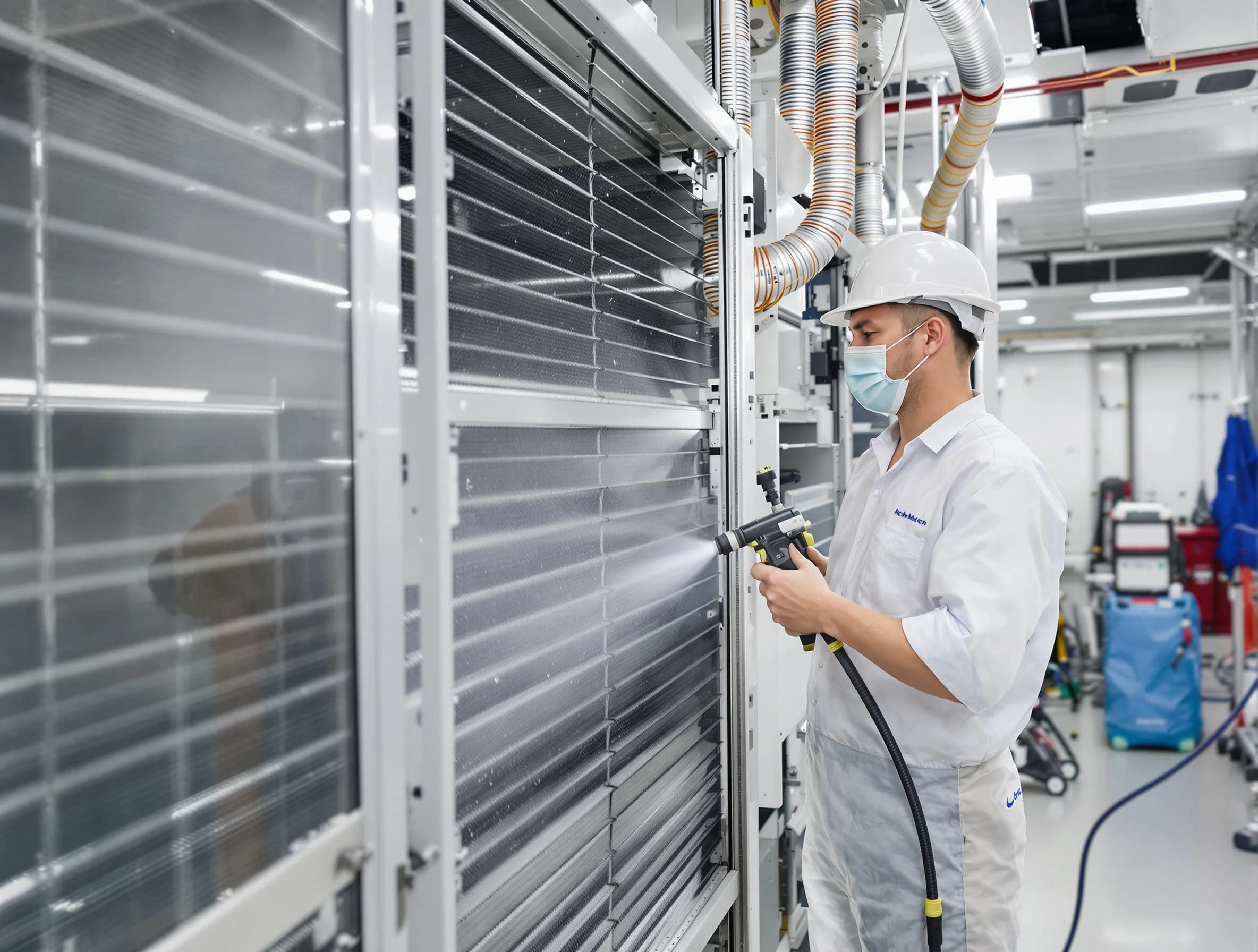 Professional AC coil cleaning by East Point Air Duct Cleaning in East Point