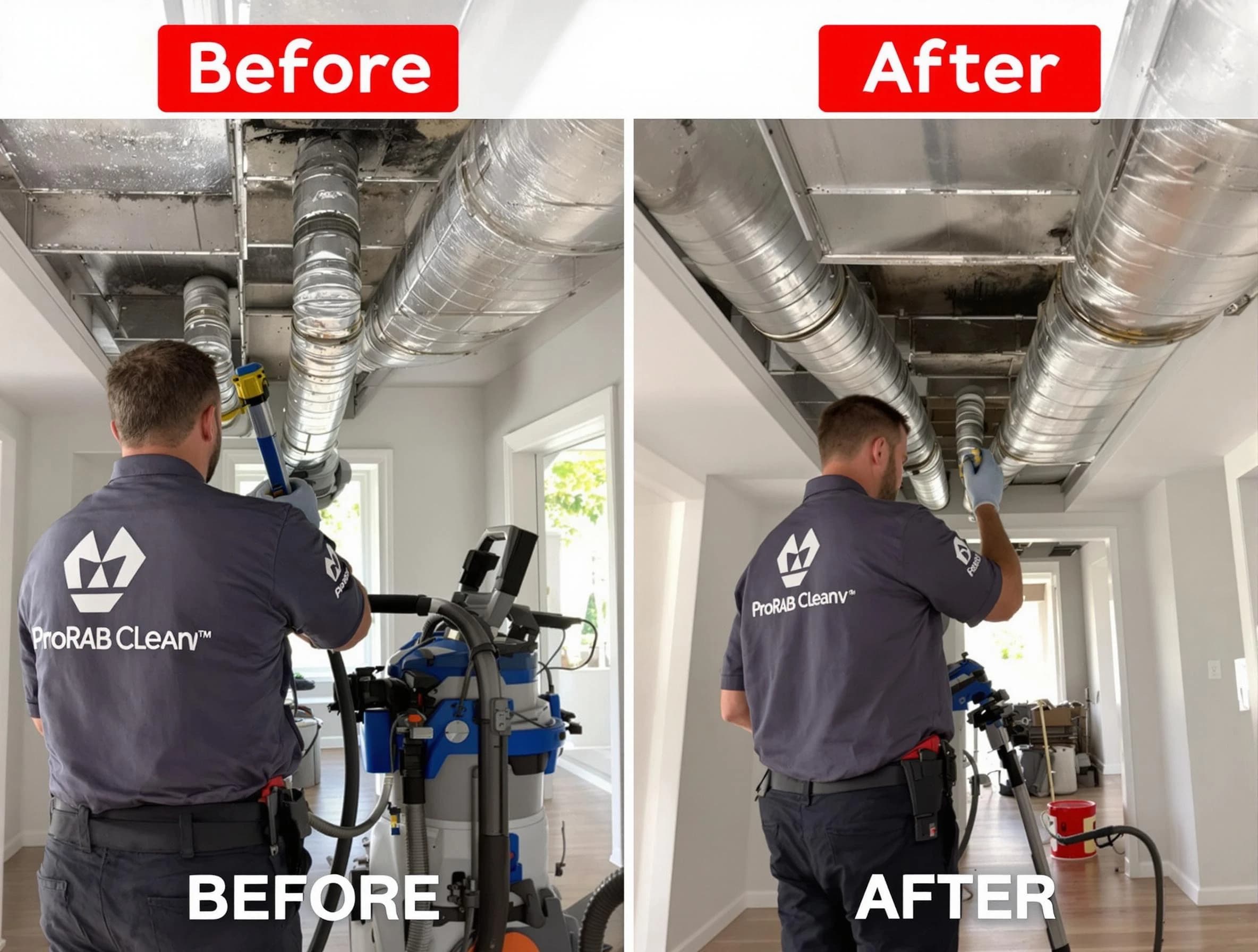 East Point Air Duct Cleaning expert performing thorough residential duct cleaning in a East Point home