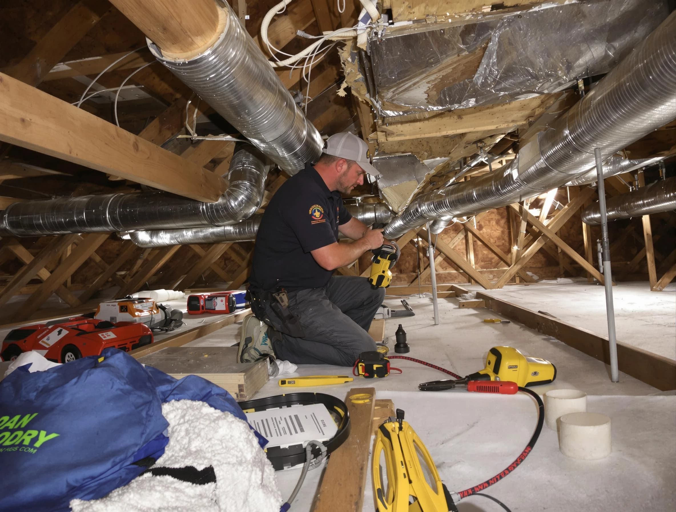 Professional air duct repair by East Point Air Duct Cleaning in East Point
