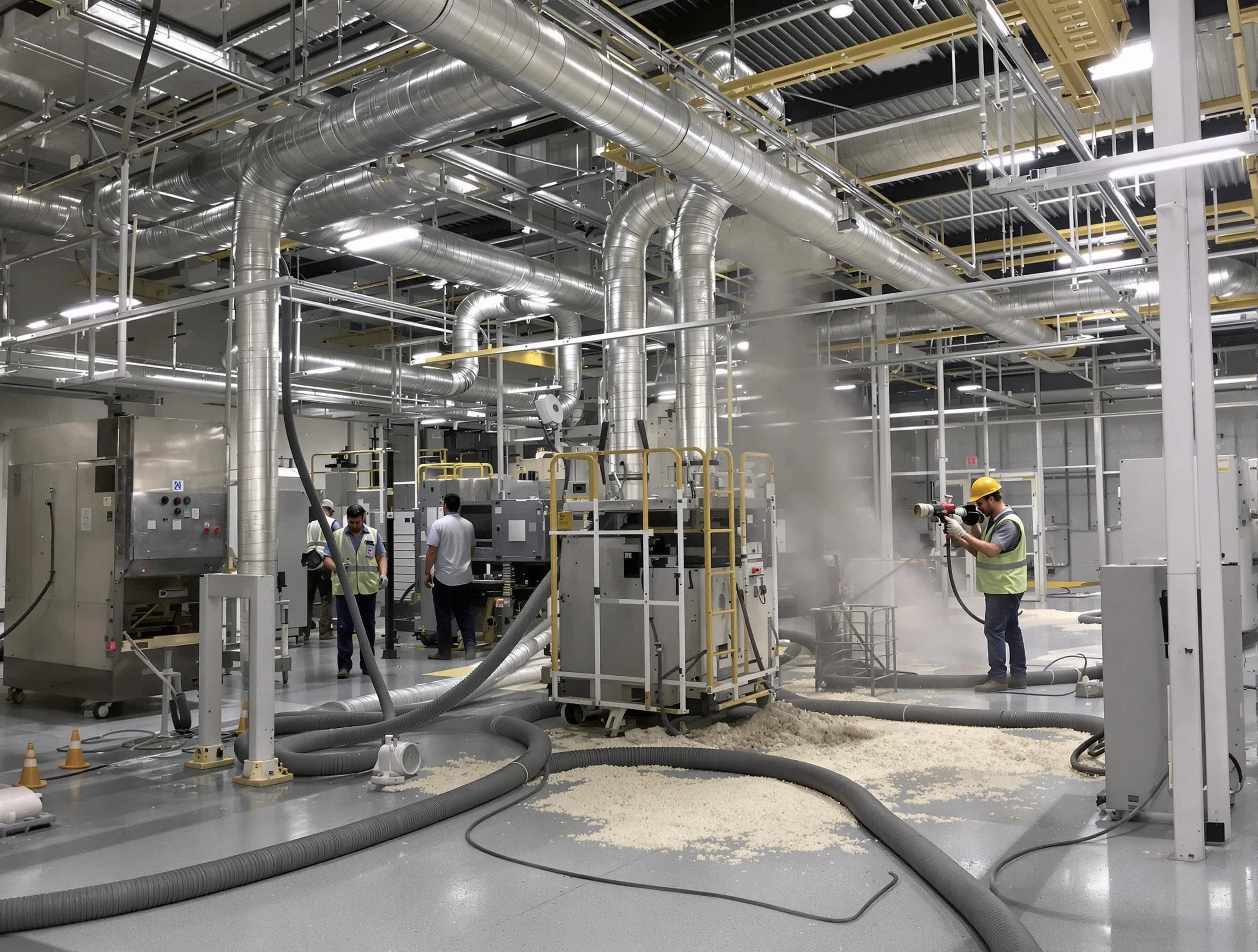 Heavy-duty industrial duct cleaning by East Point Air Duct Cleaning in East Point