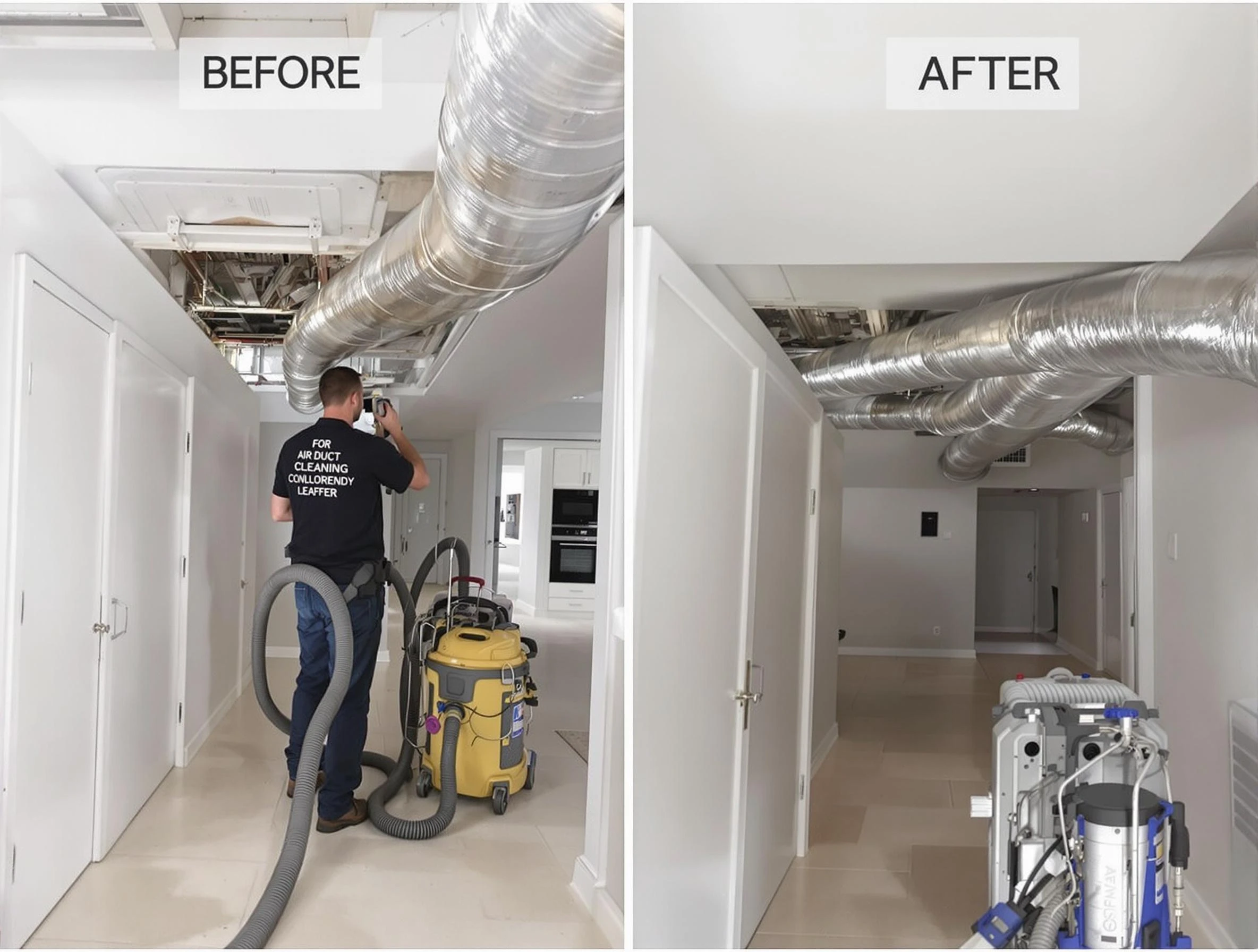 East Point Air Duct Cleaning professional performing thorough air duct cleaning in East Point