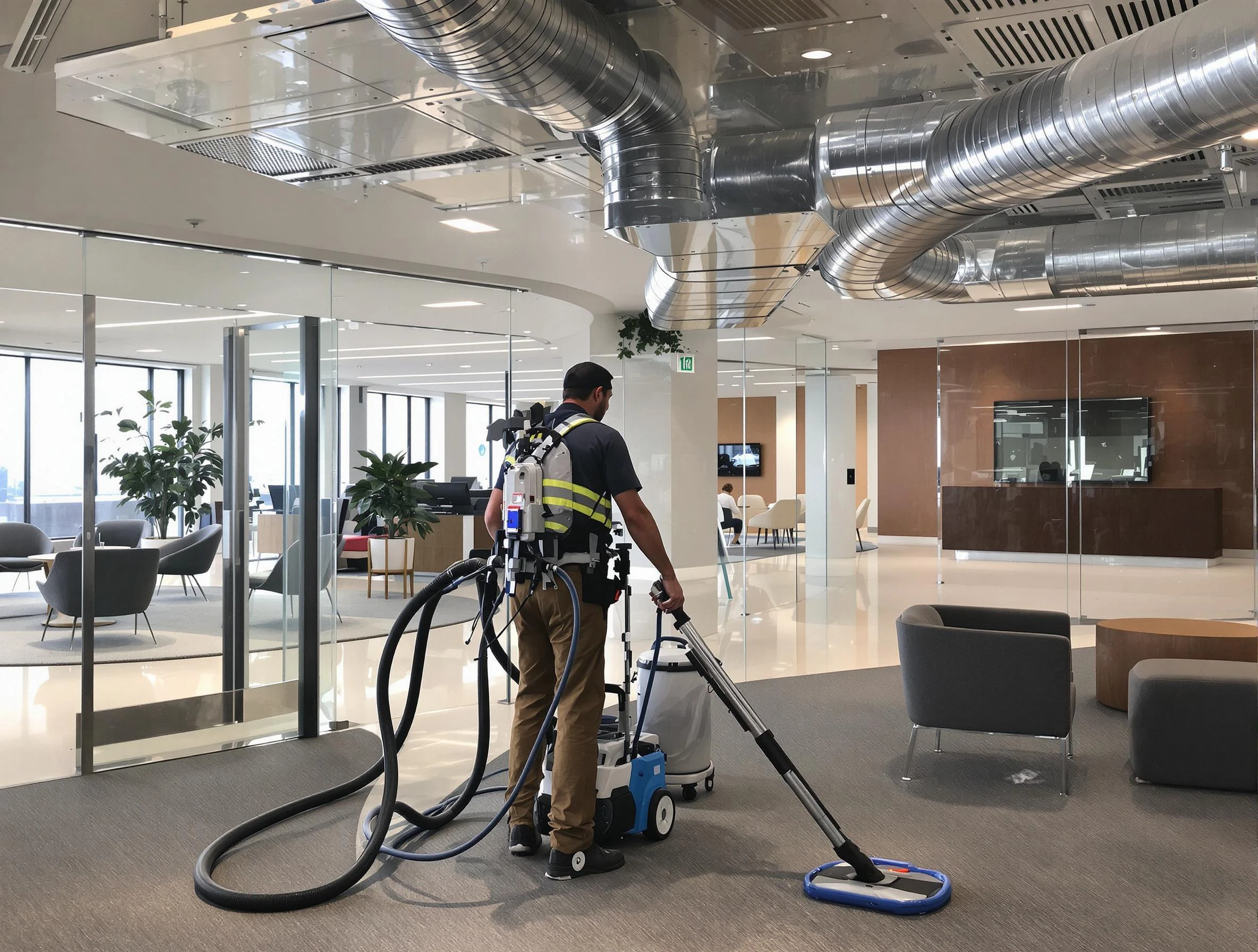 Commercial duct cleaning service by East Point Air Duct Cleaning in East Point