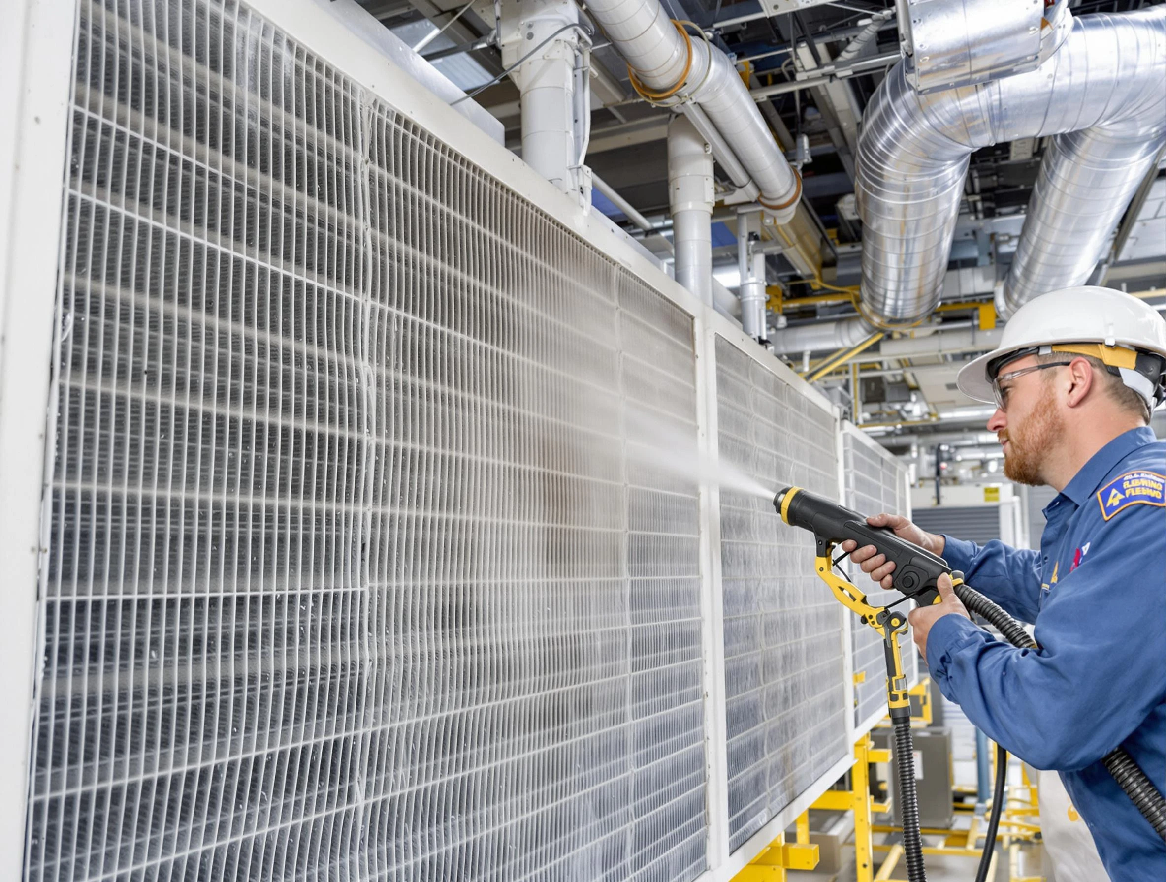 Professional commercial coil cleaning by East Point Air Duct Cleaning in East Point