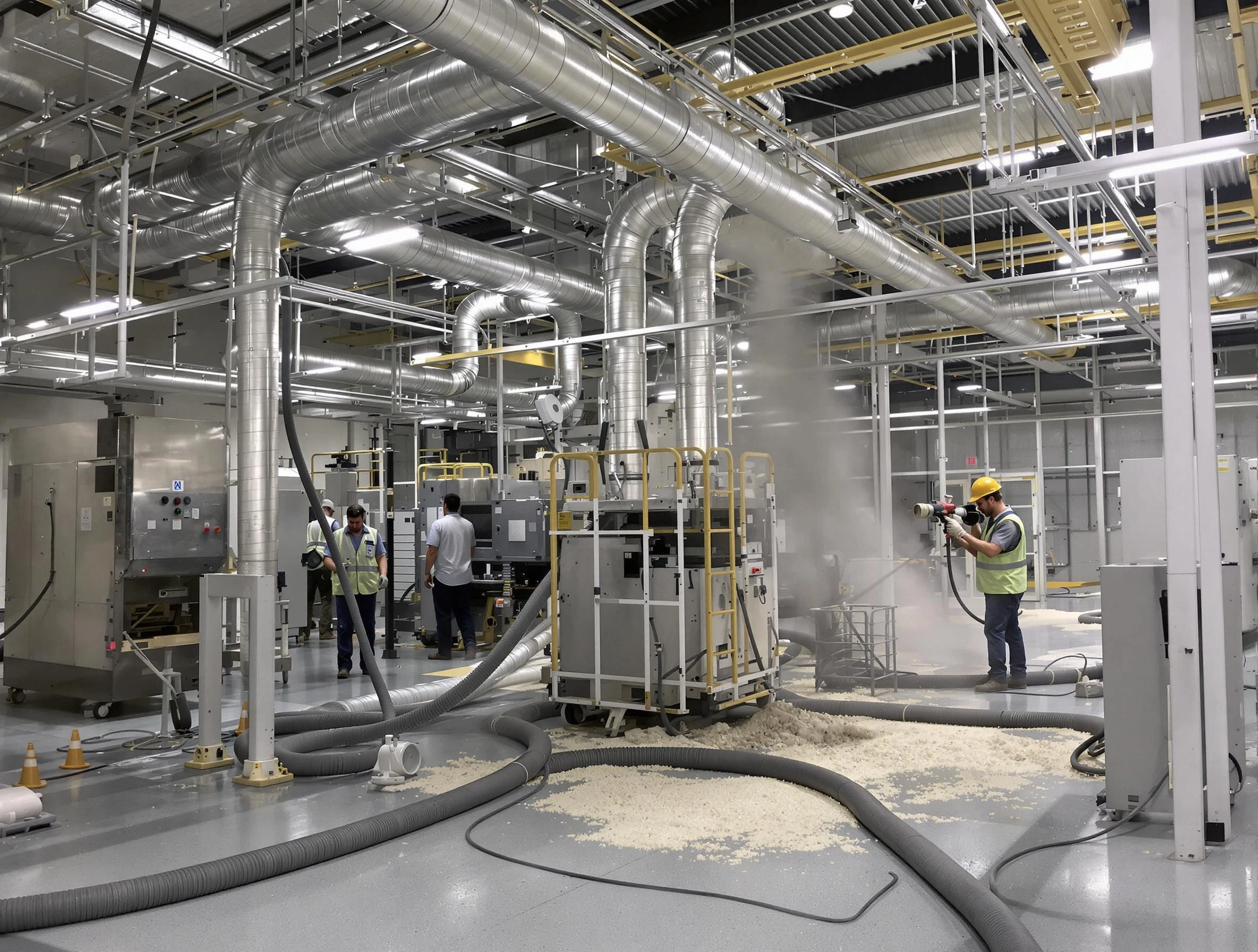 Heavy-duty industrial duct cleaning by East Point Air Duct Cleaning in East Point